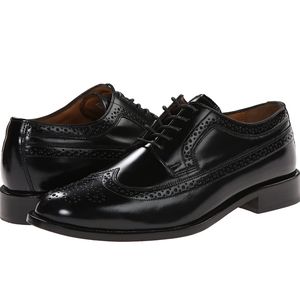 Bostonian Luxe Leather Wing tip Shoes Size 9